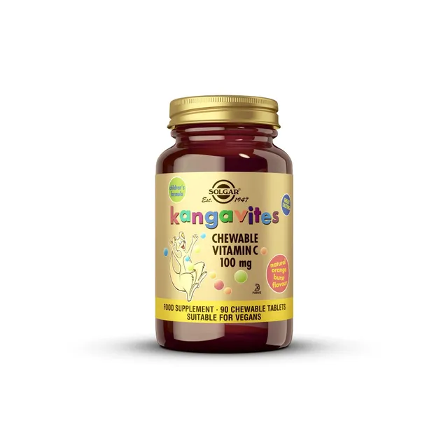 solgar-kangavites-vitamina-c-100-mg-90-comprimidos-masticables image 1