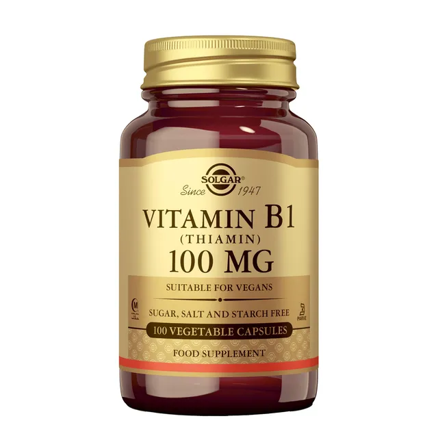 solgar-vitamina-b1-tiamina-100-mg-100-c-psulas-vegetales image 1