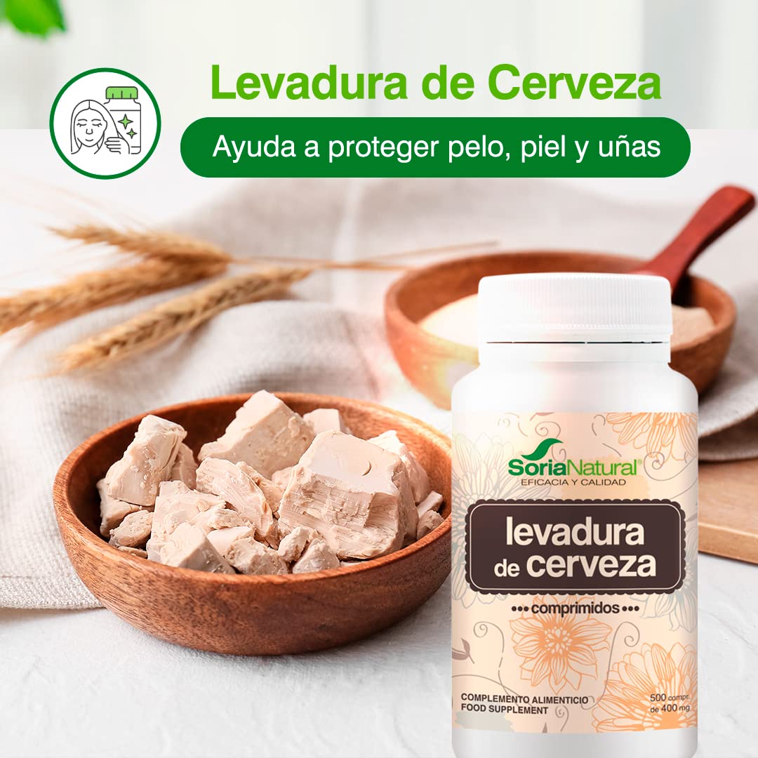 soria-natural-levadura-de-cerveza-500-comprimidos-piel-cabello-u-as-y-energ-a image 2