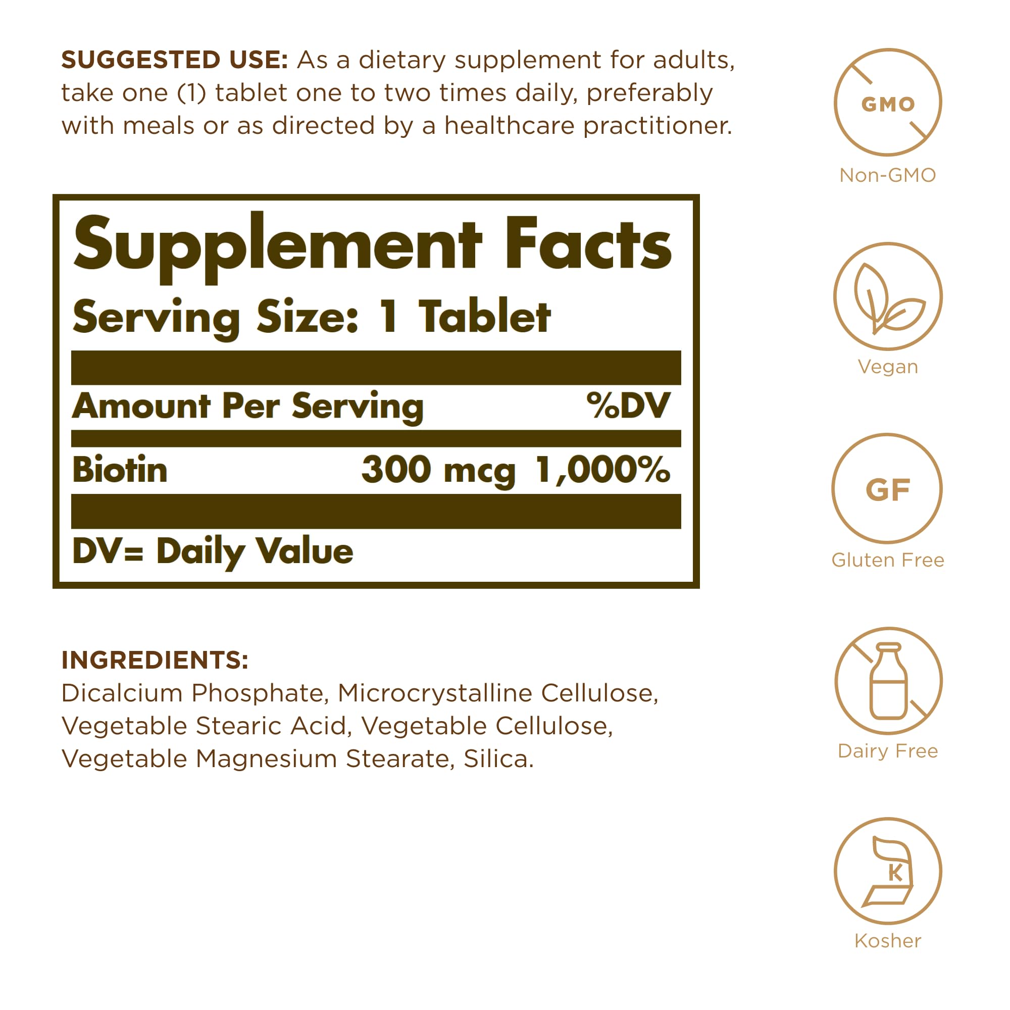 solgar-biotina-300-mcg-100-tabletas-pack-de-3-apoya-piel-cabello-y-u-as-vegano-y image 2